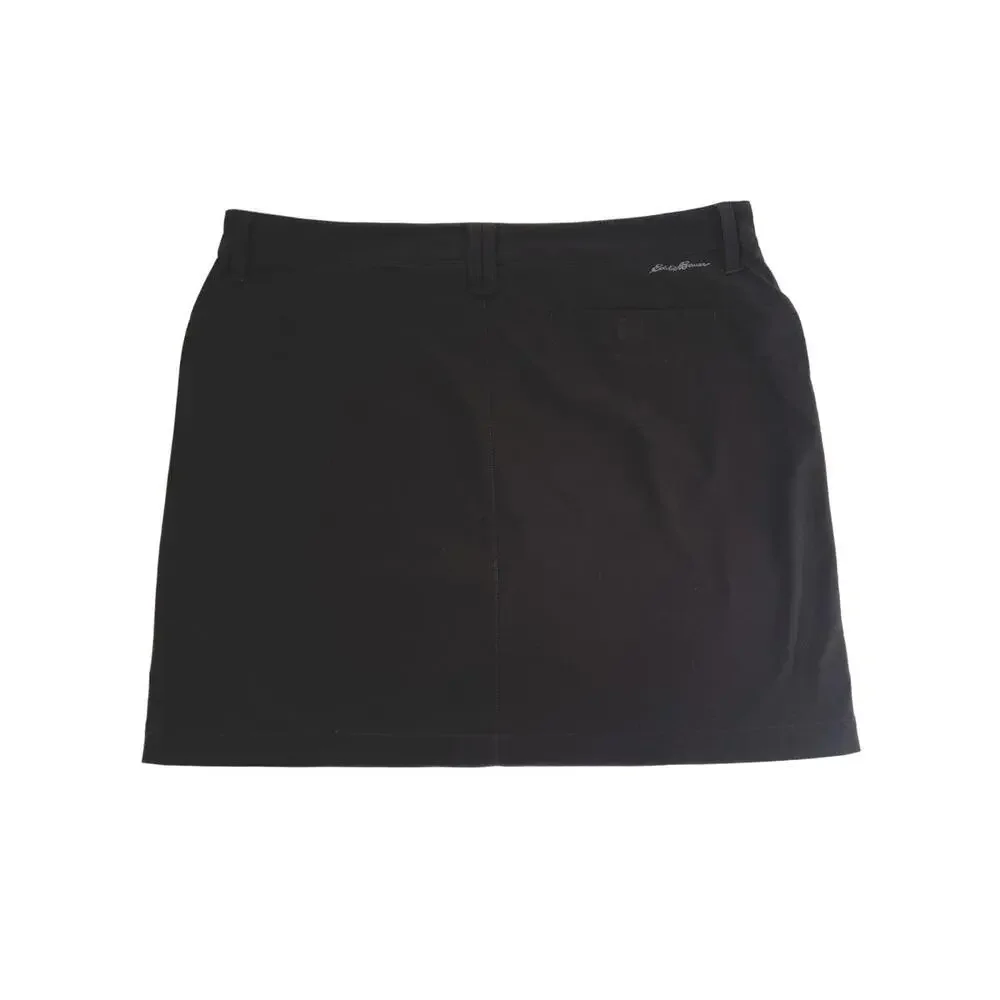 Eddie Bauer Women’s Skort / Skirt Size 14 Black Compression Shorts Activewear - Picture 5 of 7